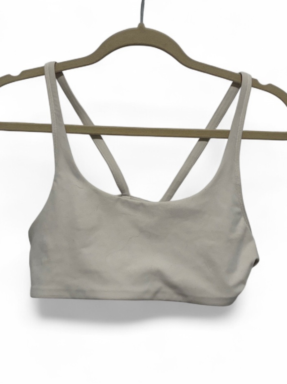 Vuori Yosemite White Strappy Sports Bra